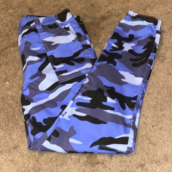 Blue camo Baggy Jeans - Picture 5 of 5